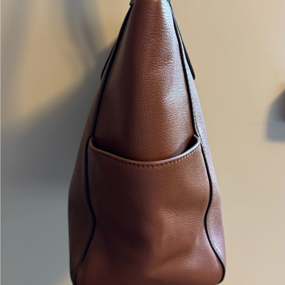 Brown leather 2 handle Fossil Tote Bag - Picture 9 of 9
